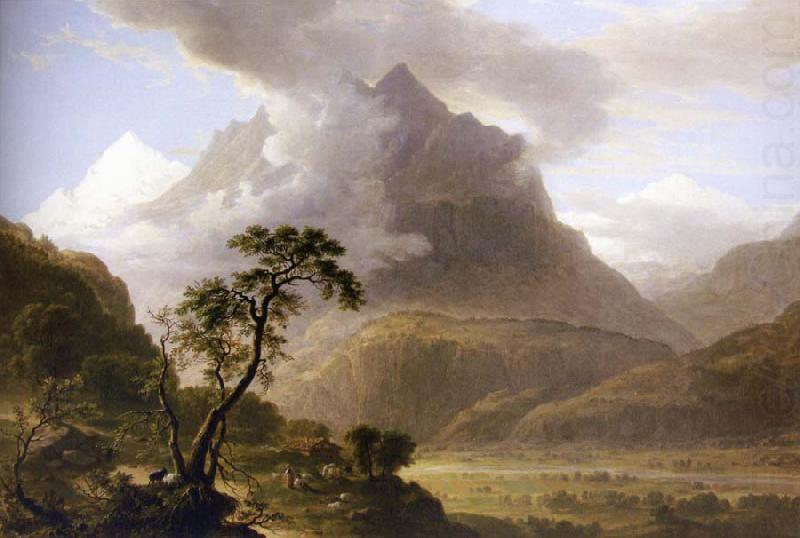 Asher Brown Durand Alpine View,Near Meyringen china oil painting image